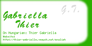 gabriella thier business card